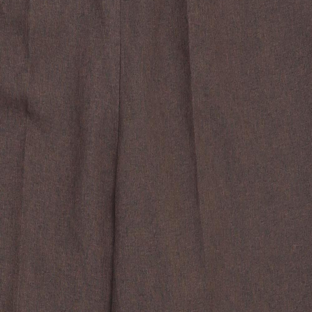 Bonmarché Womens Brown  Polyester Capri Trousers Size 16 L25.5 in Regular