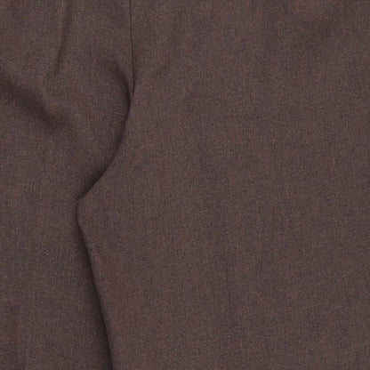 Bonmarché Womens Brown  Polyester Capri Trousers Size 16 L25.5 in Regular