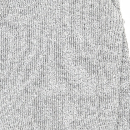Primark Womens Grey Round Neck  Acrylic Pullover Jumper Size 10
