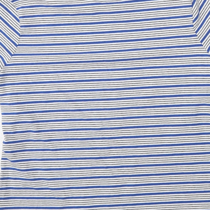 Dunnes Stores Womens Multicoloured Striped Cotton Basic T-Shirt Size M Round Neck