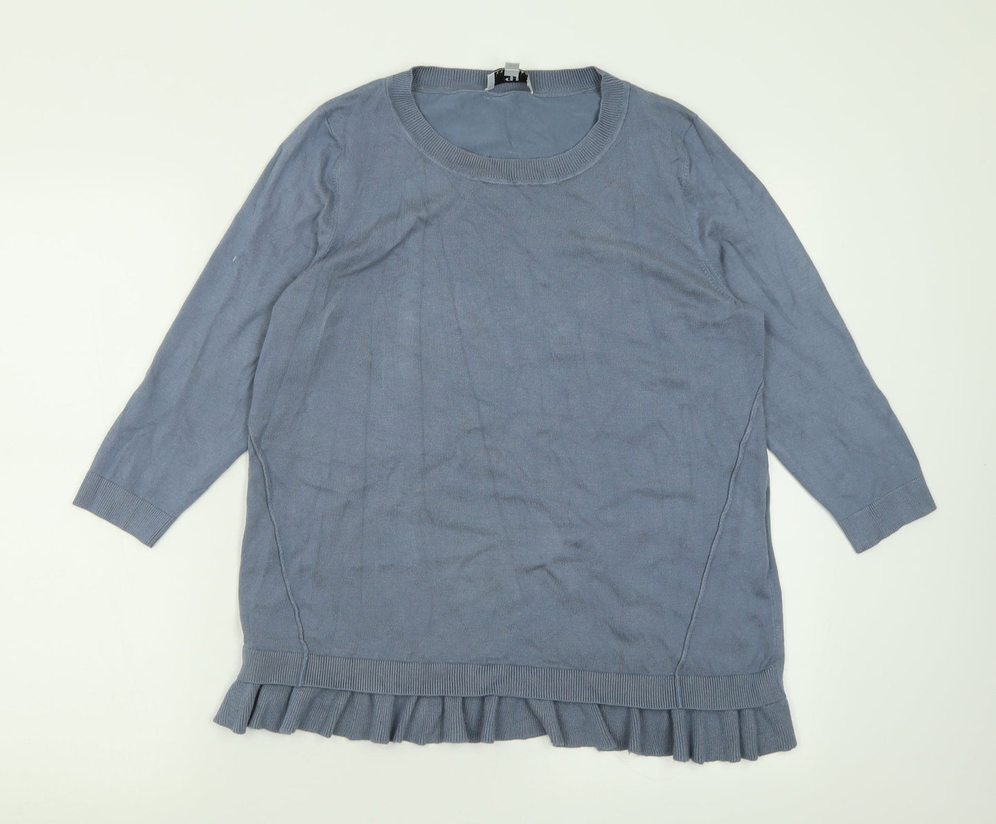 Womens UK Size 16 Peter Hahn Blue Pullover Jumper