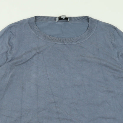 Womens UK Size 16 Peter Hahn Blue Pullover Jumper