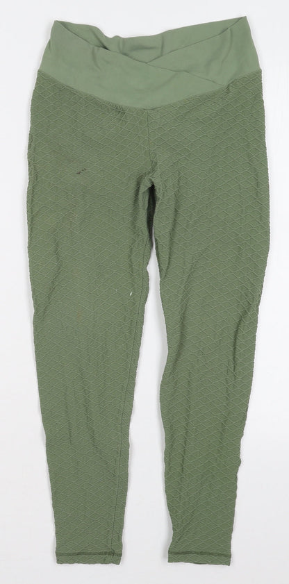 Womens UK Size 28 in Preworn  Carrot Green Leggings