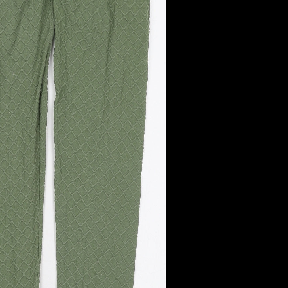 Womens UK Size 28 in Preworn  Carrot Green Leggings
