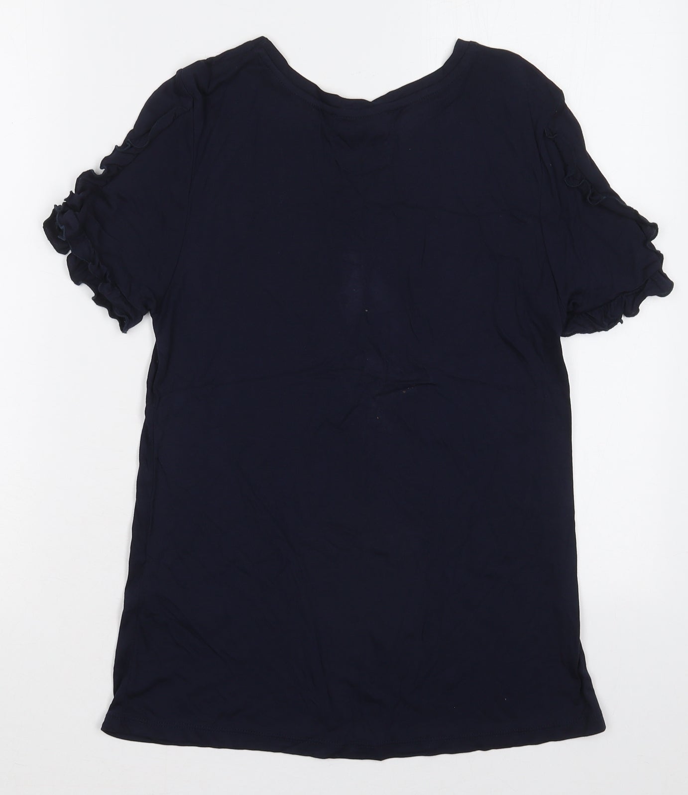 Womens UK Size XS Oasis Blue Basic T-Shirt
