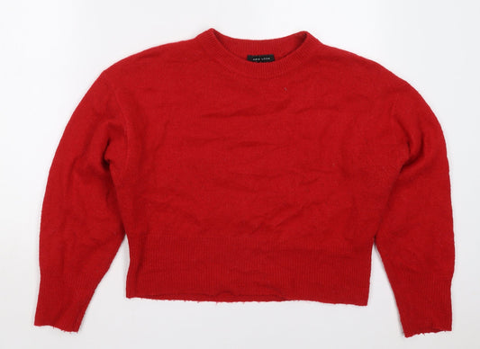 Womens UK Size 10 New Look Red Pullover Jumper