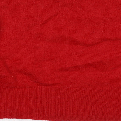 Womens UK Size 10 New Look Red Pullover Jumper