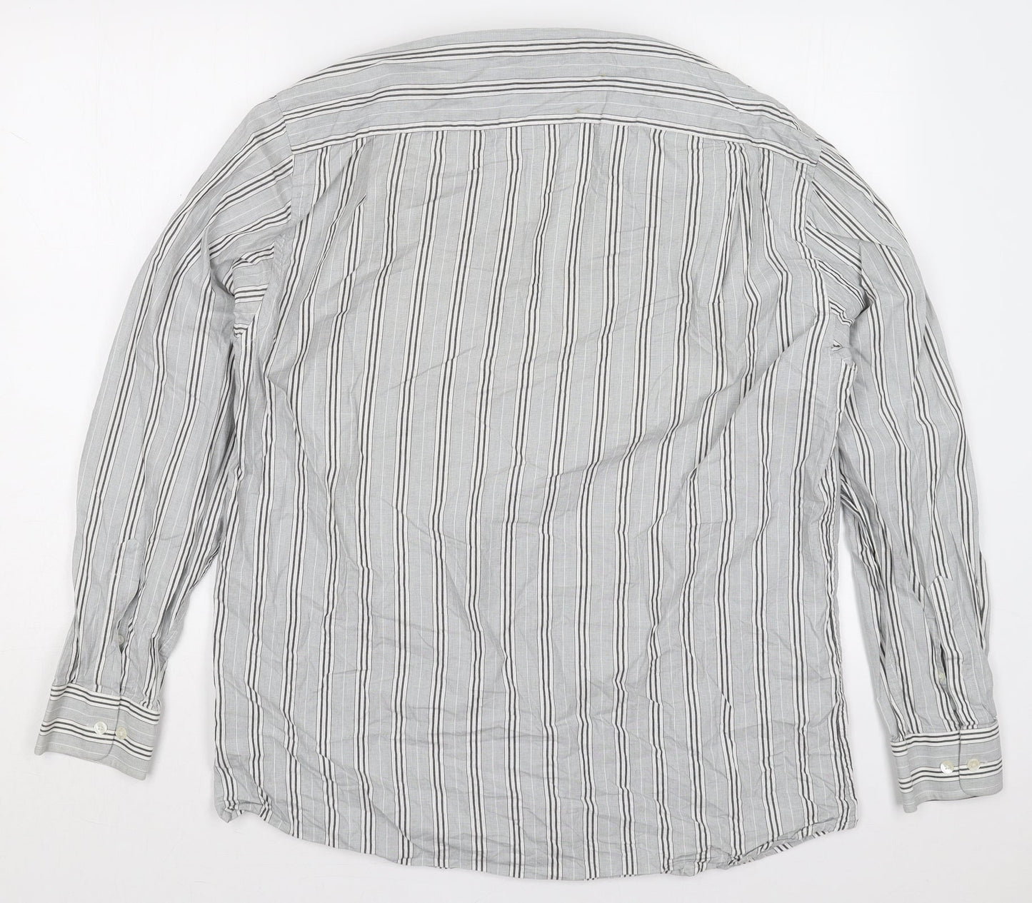 Mens UK Size L Piermont Grey  Button-Up Long Sleeve Casual Shirt