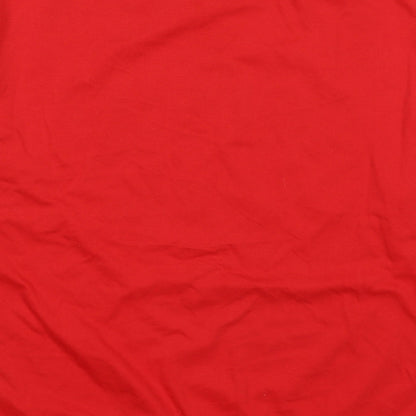 Dunnes Womens Red  Cotton Pullover Sweatshirt Size S  Pullover - Santa's List Christmas