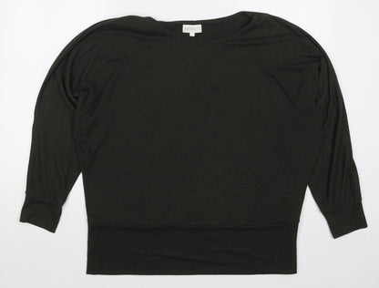 Womens UK Size L Apricot Green Basic T-Shirt