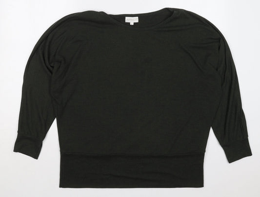 Womens UK Size L Apricot Green Basic T-Shirt