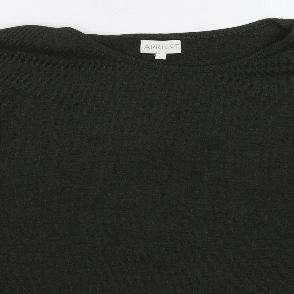 Womens UK Size L Apricot Green Basic T-Shirt