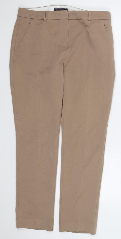 Womens UK Size 34 in Marks and Spencer Regular Fit  Beige Trousers