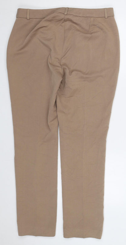 Womens UK Size 34 in Marks and Spencer Regular Fit  Beige Trousers