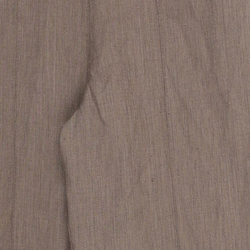 Womens UK Size 12 Marks and Spencer Regular Fit  Brown Trousers