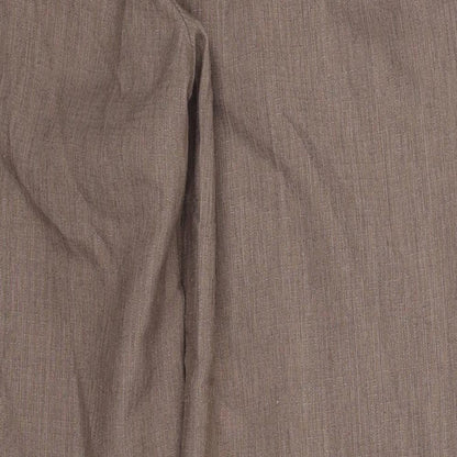 Womens UK Size 12 Marks and Spencer Regular Fit  Brown Trousers