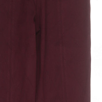 CC Womens Purple  Viscose Cropped Trousers Size 10 L28 in Regular