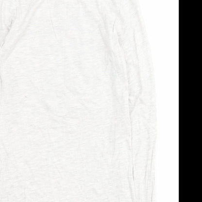 Primark Girls Grey  Cotton Pullover T-Shirt Size 12-13 Years Round Neck Pullover