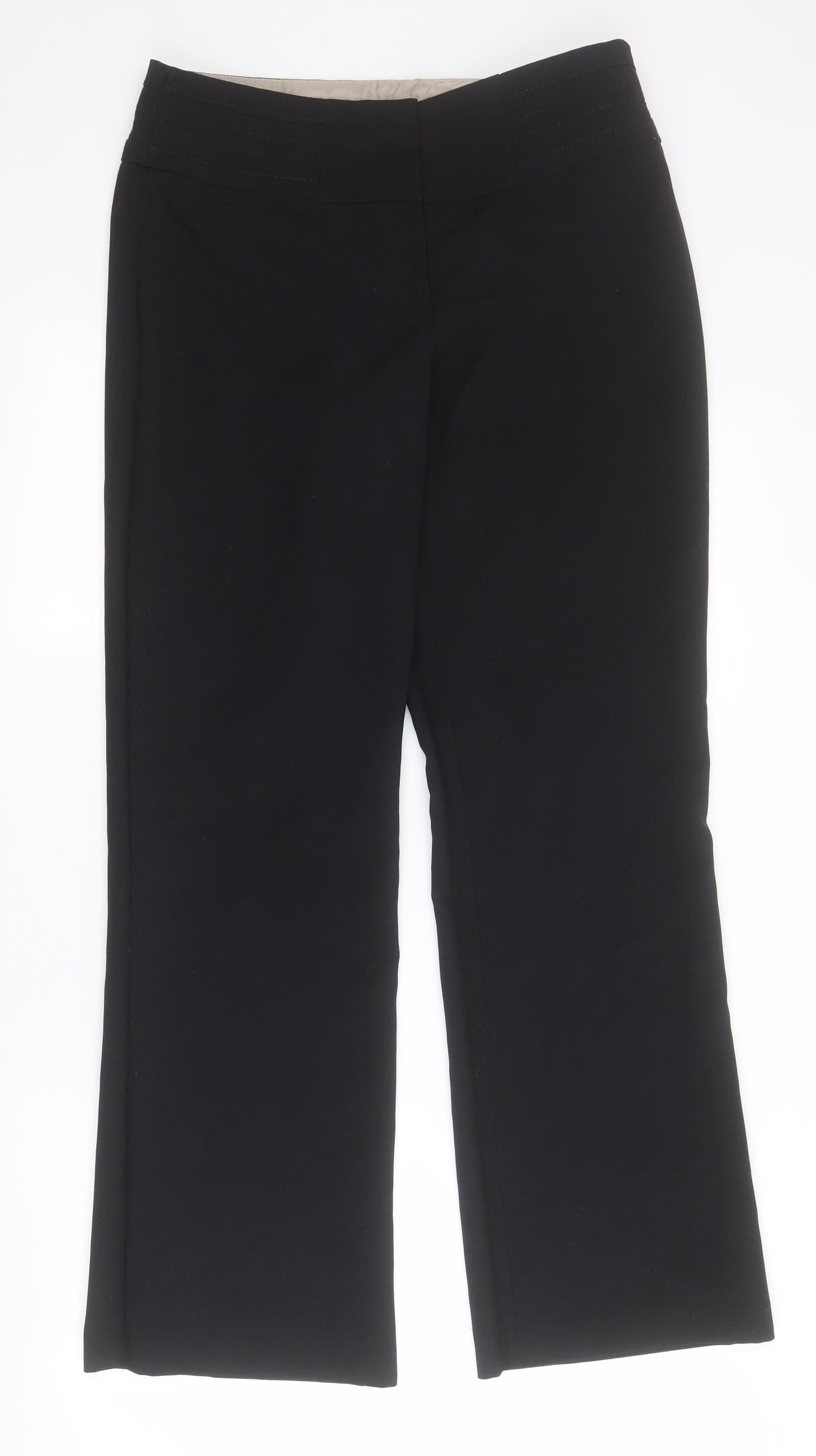 Womens UK Size 8 Evie Regular Fit Carrot Black Trousers