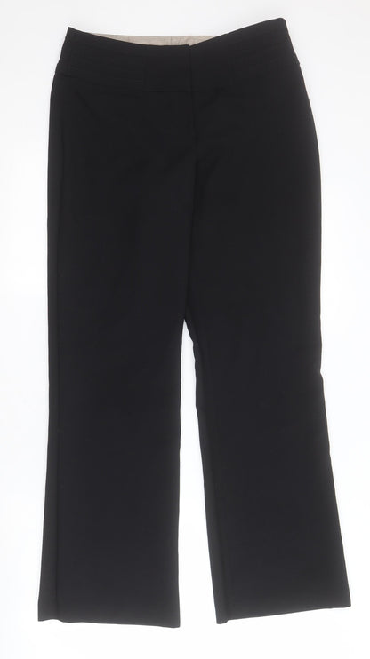 Womens UK Size 8 Evie Regular Fit Carrot Black Trousers