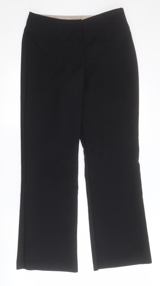 Womens UK Size 8 Evie Regular Fit Carrot Black Trousers