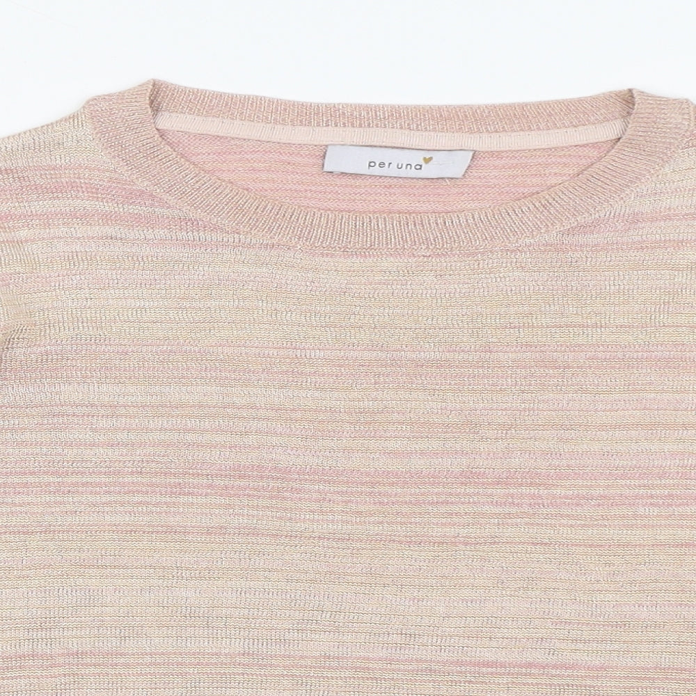 Womens UK Size 8 Per Una Pink Pullover Jumper