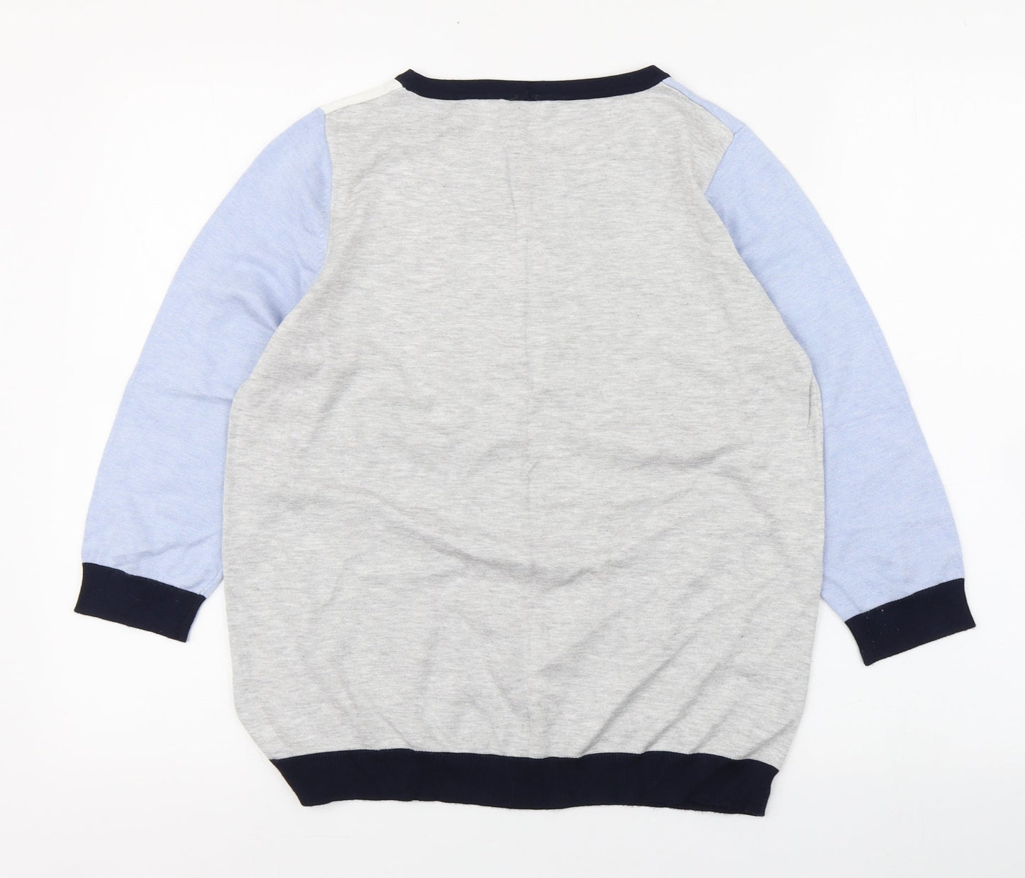 Womens UK Size M M&Co Blue Pullover Jumper
