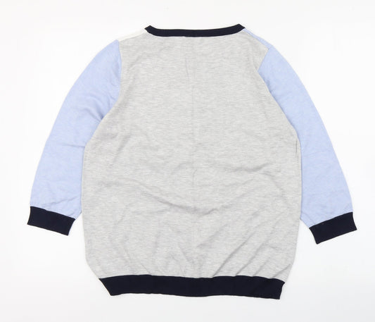 Womens UK Size M M&Co Blue Pullover Jumper