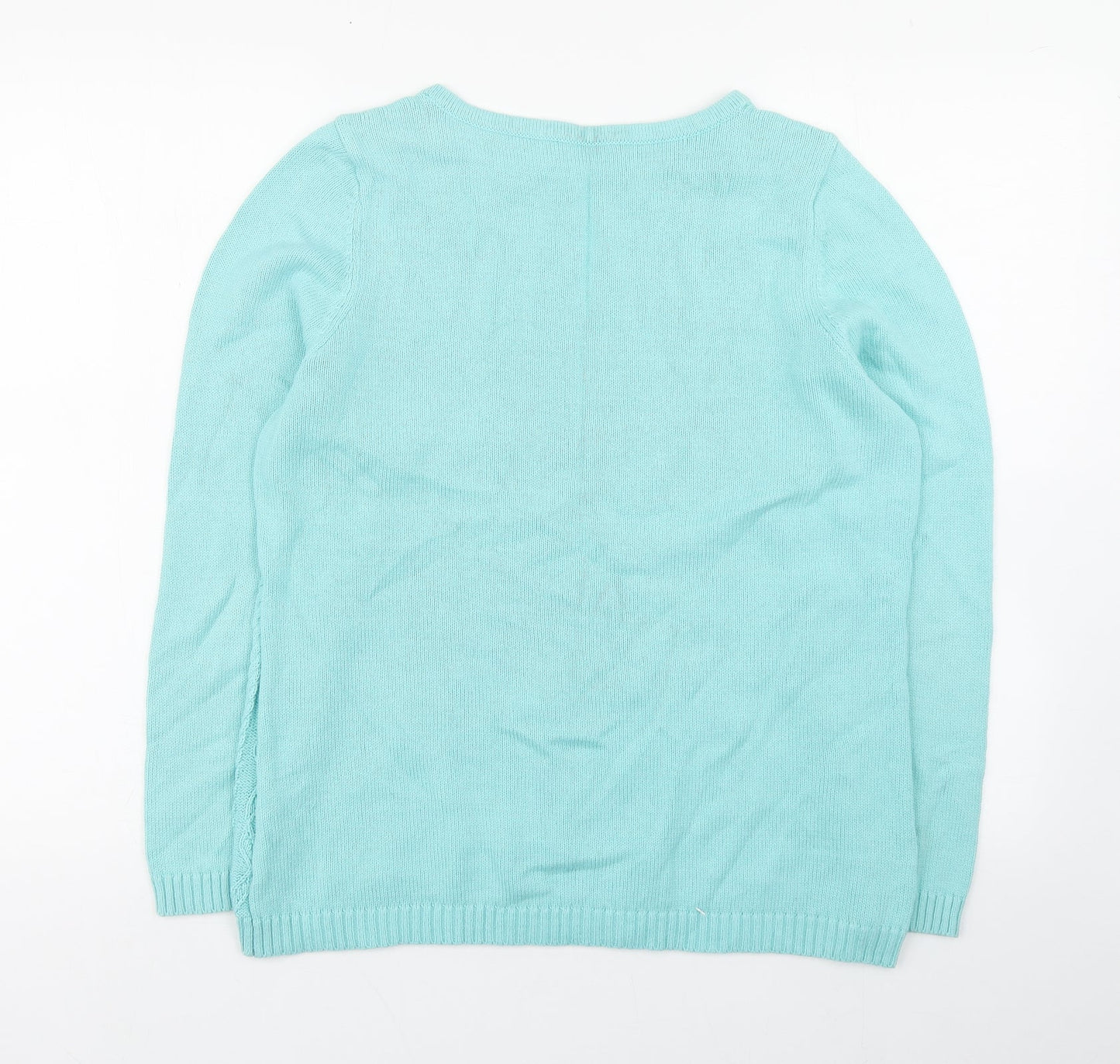 Womens UK Size M Preworn Blue Pullover Jumper
