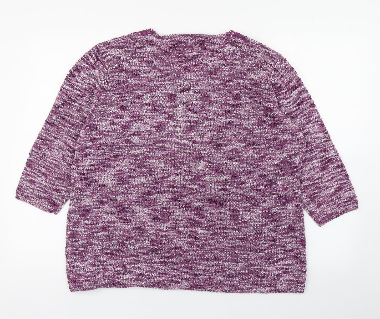 Womens UK Size L BM Purple Pullover Jumper