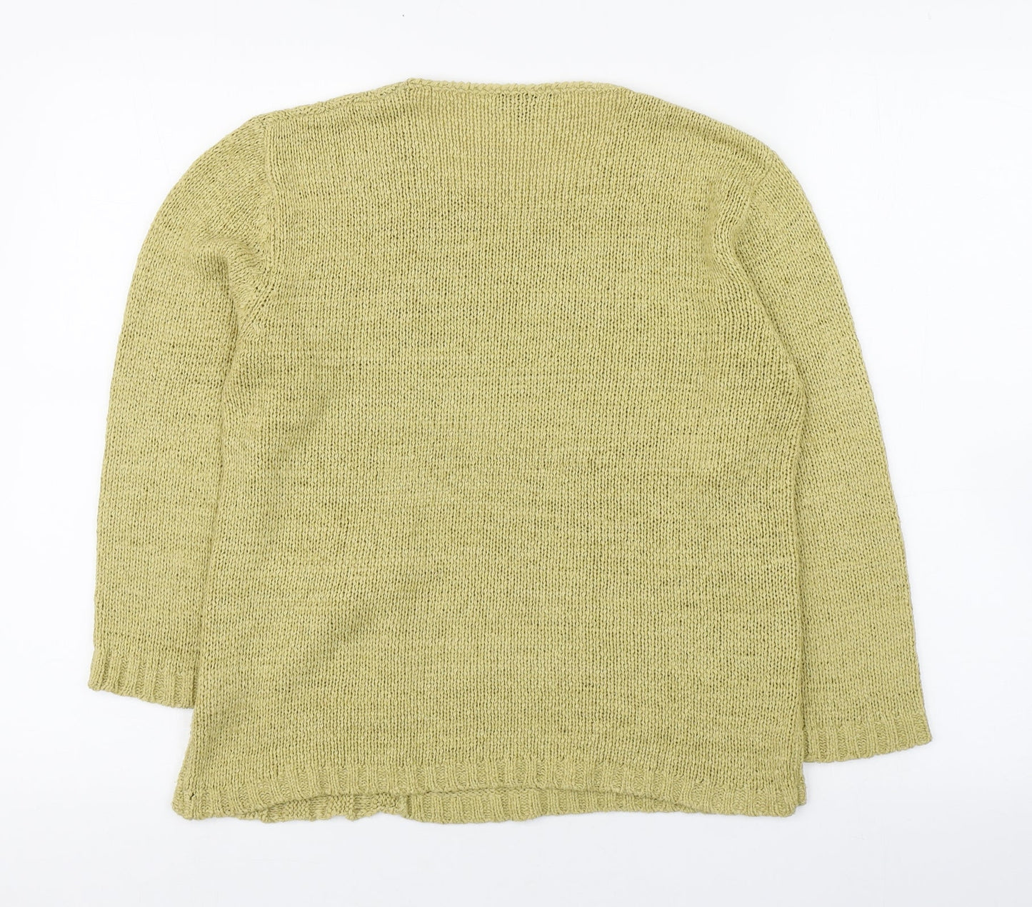 Womens UK Size S Touch Green Pullover Jumper