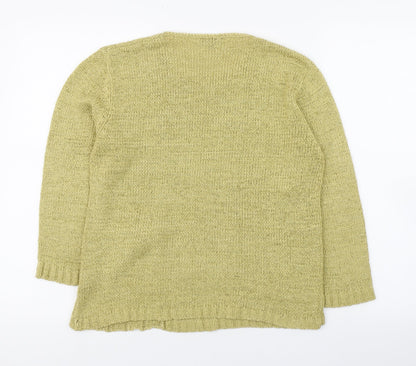 Womens UK Size S Touch Green Pullover Jumper