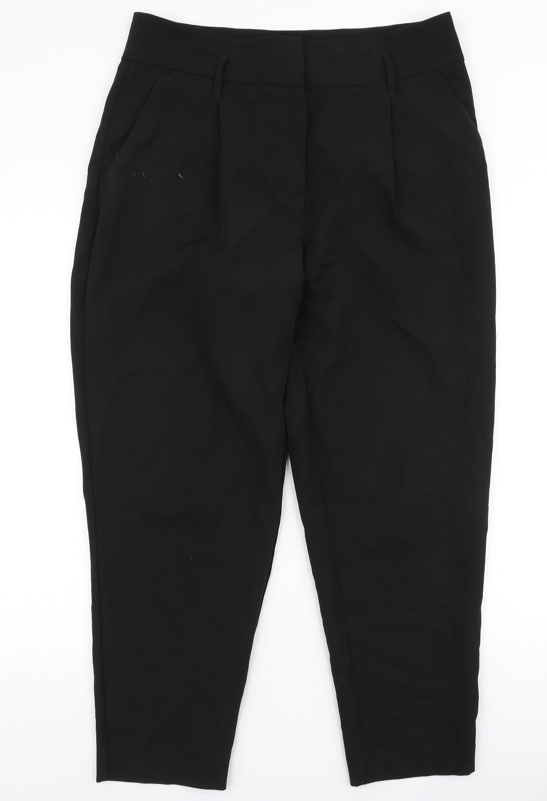 Womens UK Size 14 New Look Regular Fit Dress Pants Black Trousers