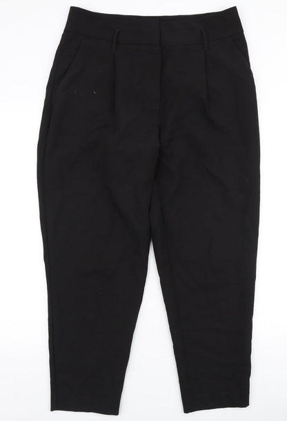 Womens UK Size 14 New Look Regular Fit Dress Pants Black Trousers