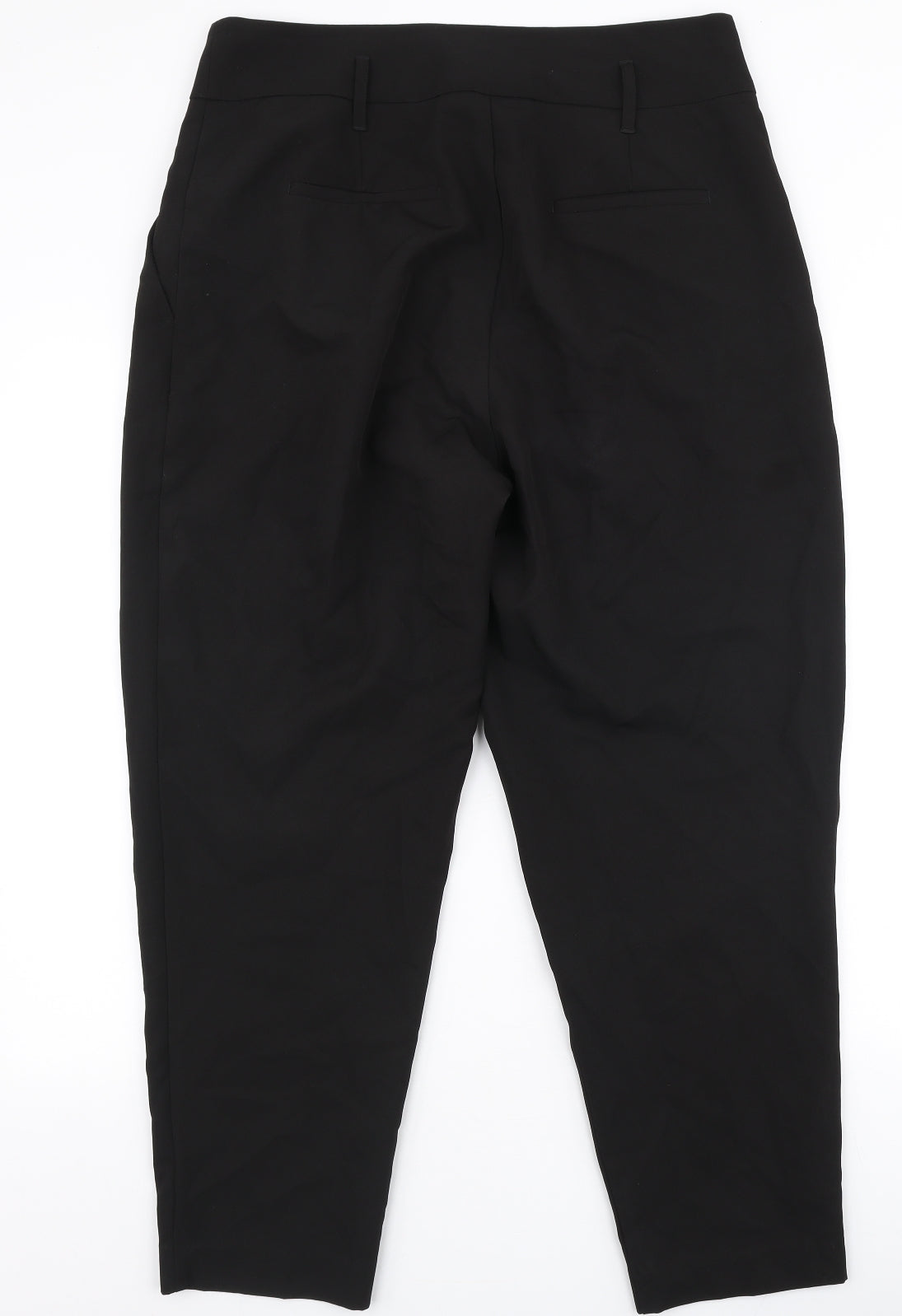 Womens UK Size 14 New Look Regular Fit Dress Pants Black Trousers