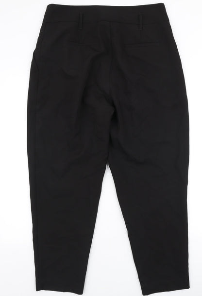 Womens UK Size 14 New Look Regular Fit Dress Pants Black Trousers