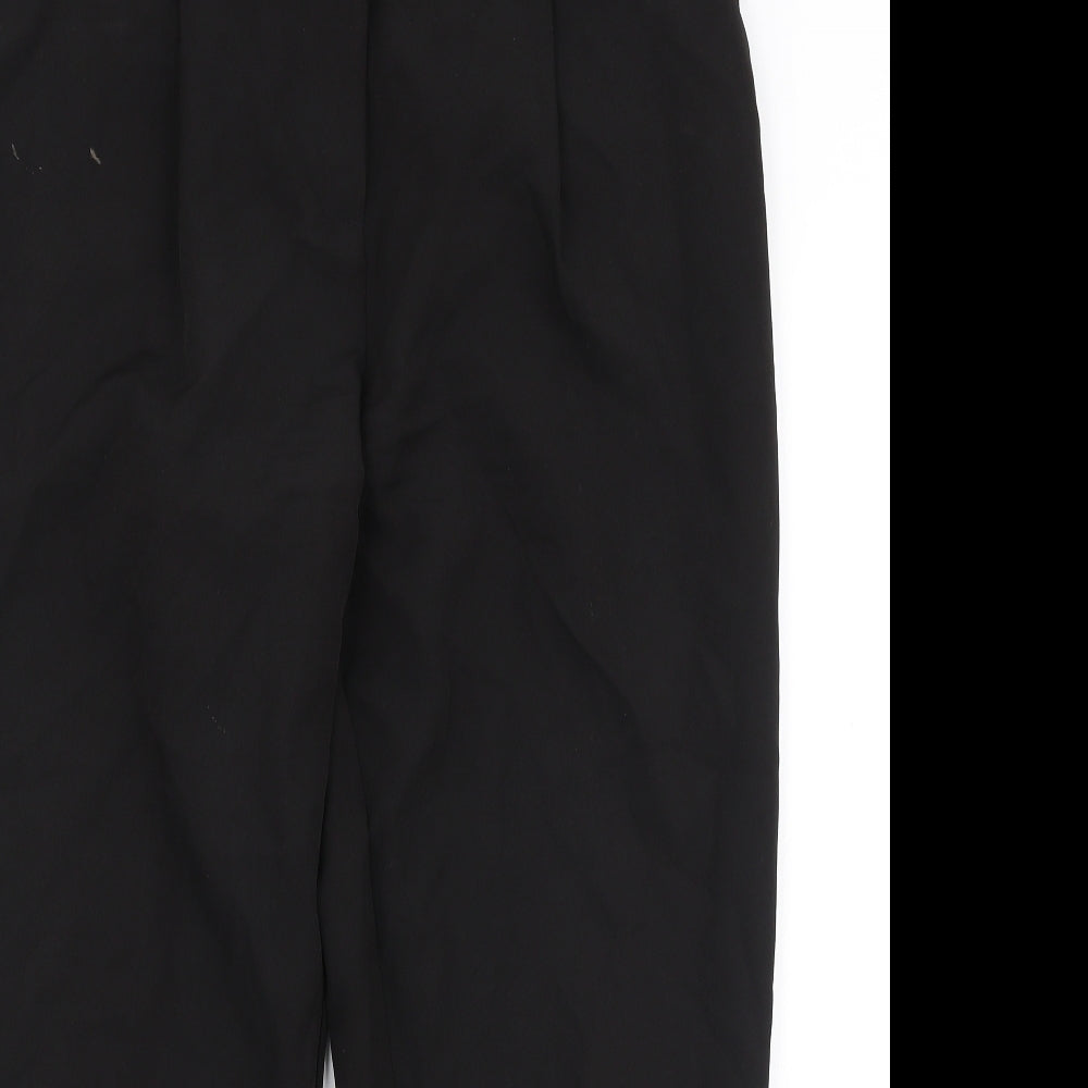 Womens UK Size 14 New Look Regular Fit Dress Pants Black Trousers