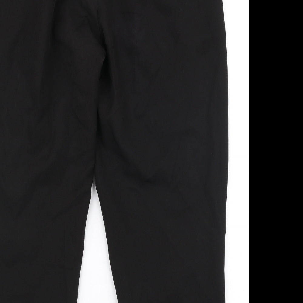 Womens UK Size 14 New Look Regular Fit Dress Pants Black Trousers