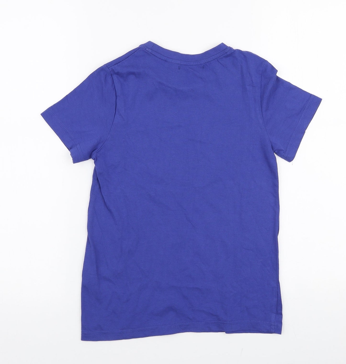 Hihawo Boys Blue  100% Cotton Jersey T-Shirt Size 10 Years Round Neck Pullover - Surfing monsters