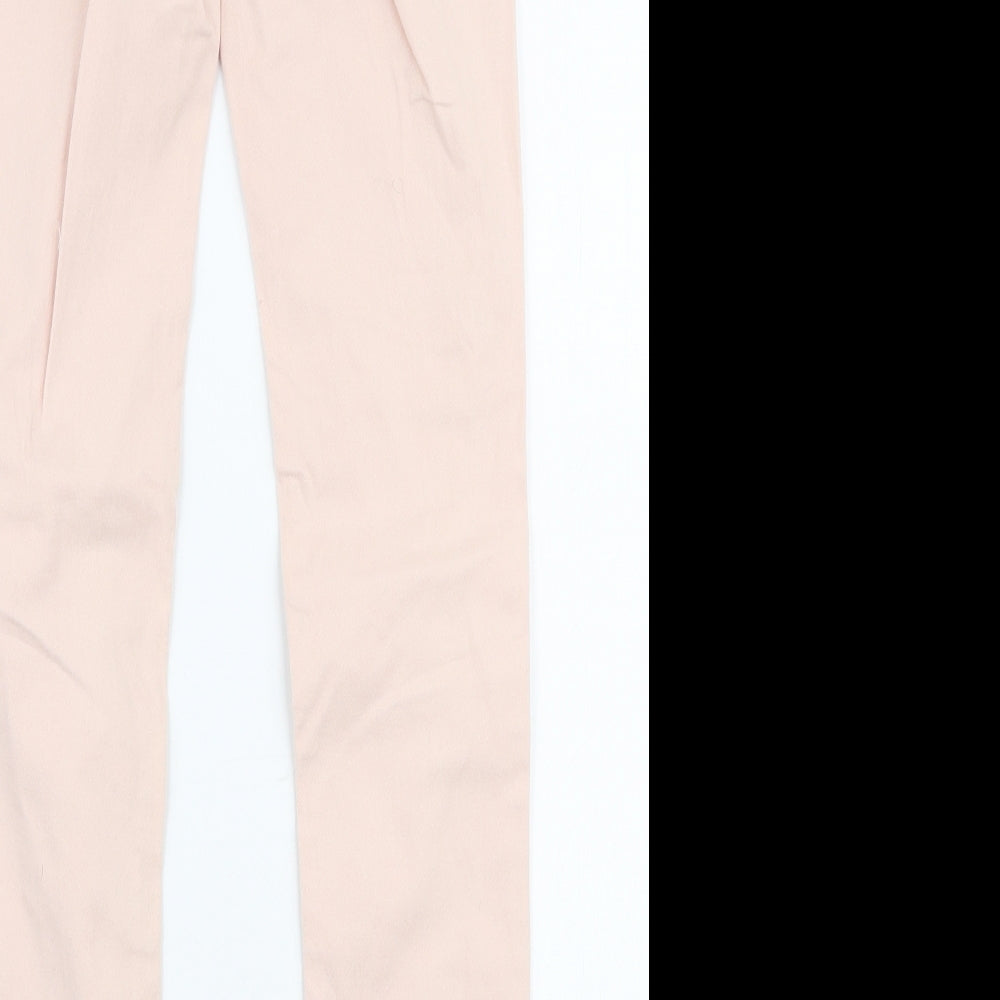 NEXT Girls Pink  Cotton Skinny Jeans Size 10 Years  Slim Zip