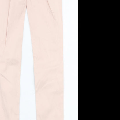 NEXT Girls Pink  Cotton Skinny Jeans Size 10 Years  Slim Zip