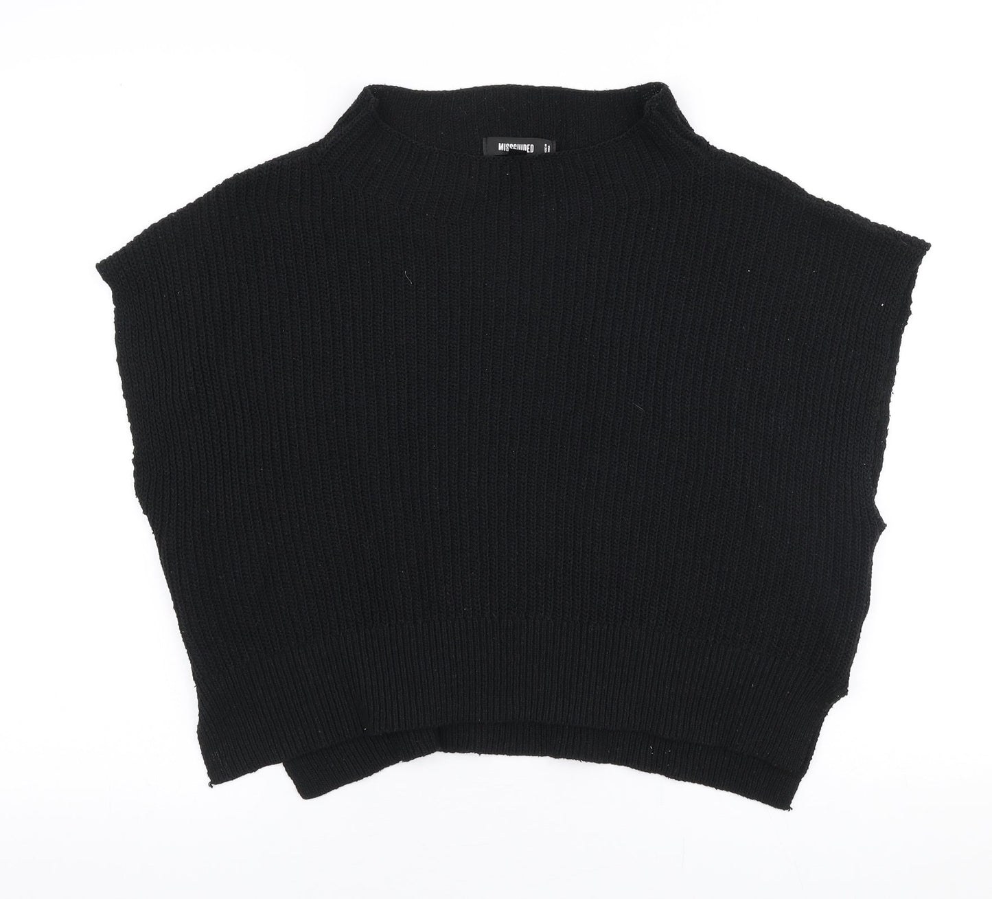 Womens UK Size 10 Missguided Black Pullover Jumper