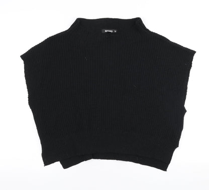 Womens UK Size 10 Missguided Black Pullover Jumper
