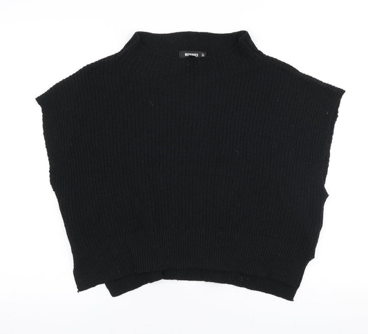 Womens UK Size 10 Missguided Black Pullover Jumper