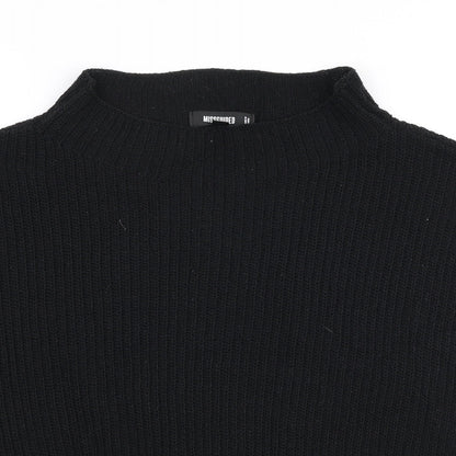 Womens UK Size 10 Missguided Black Pullover Jumper