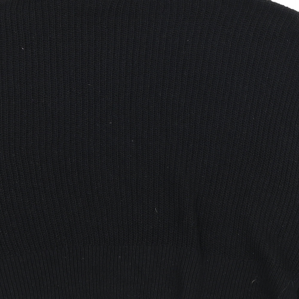 Womens UK Size 10 Missguided Black Pullover Jumper