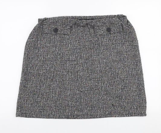 George Womens Multicoloured  Polyester A-Line Skirt Size 18