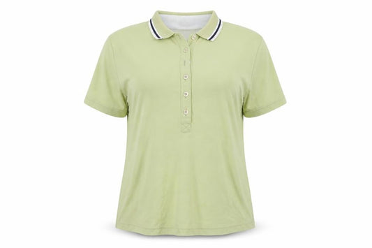 Cinch Womens Green  Polyester Basic Polo Size 12 Collared