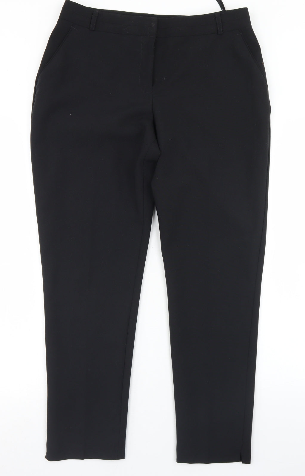 Primark Womens Black  Polyester Dress Pants Trousers Size 12 L26 in Regular Hook & Eye