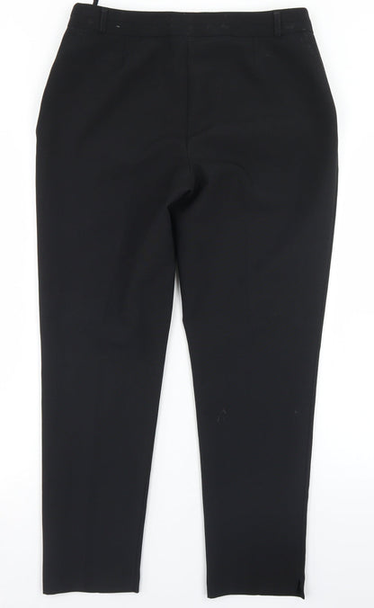 Primark Womens Black  Polyester Dress Pants Trousers Size 12 L26 in Regular Hook & Eye